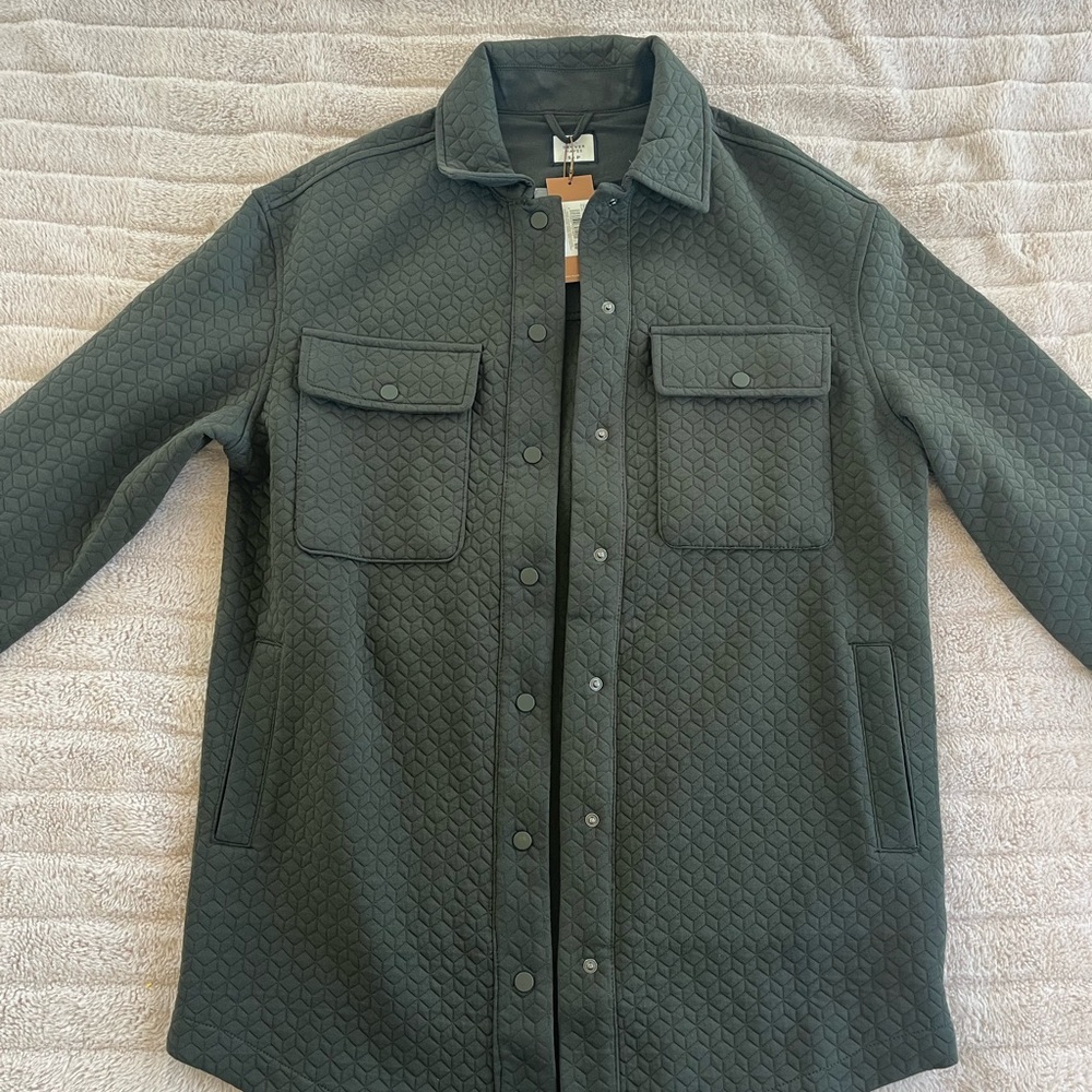 Quilted Jacket - Olive Green
